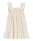 Tout-petit Robe à manches volantées au crochet, image 2 sur 4 diapositives