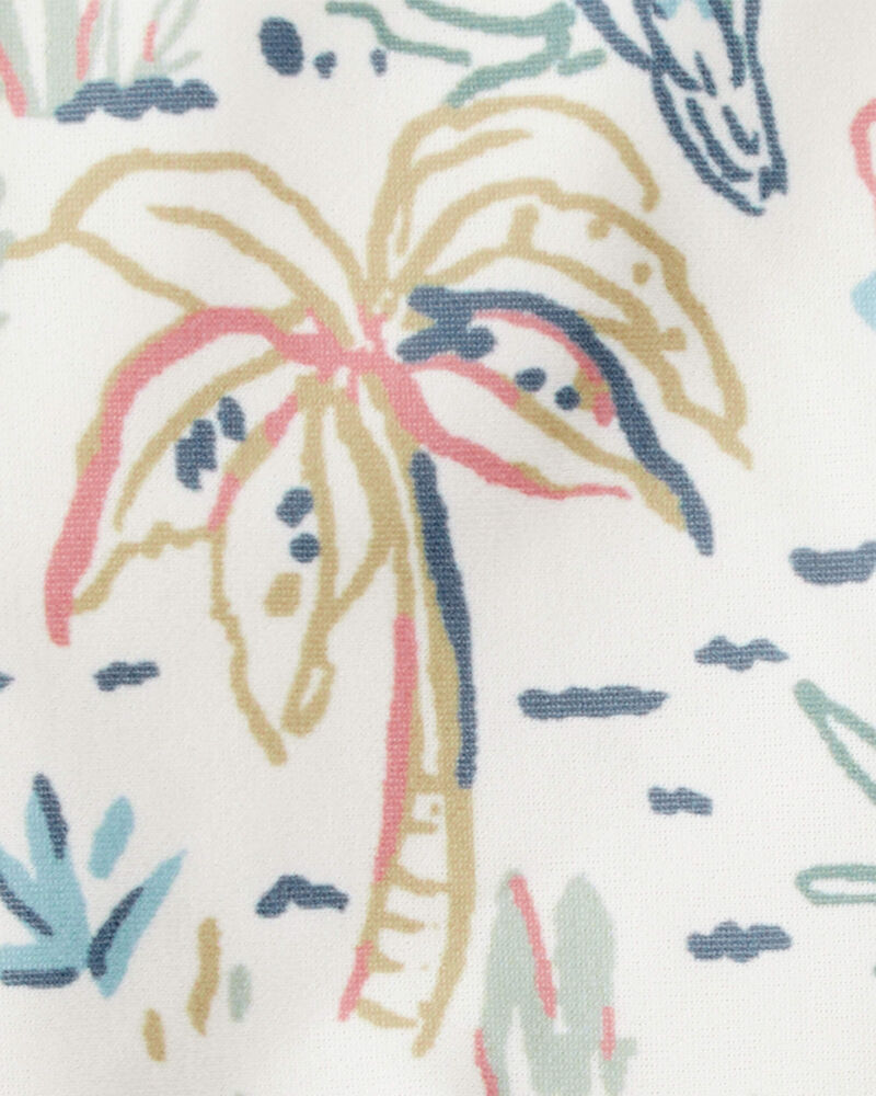 Baby Girl Recycled Swimsuit in Tropical Paradise Print, image 4 of 5 slides