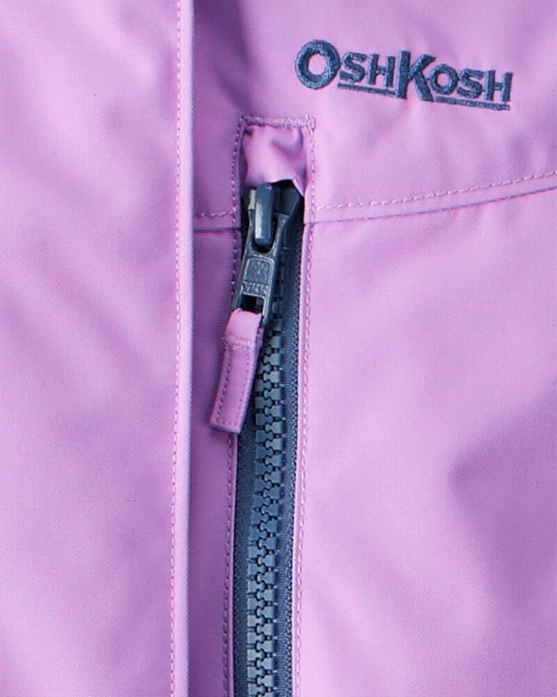 Toddler Girl  1-Piece Taslan Snowsuit - Lilac, image 4 of 5 slides