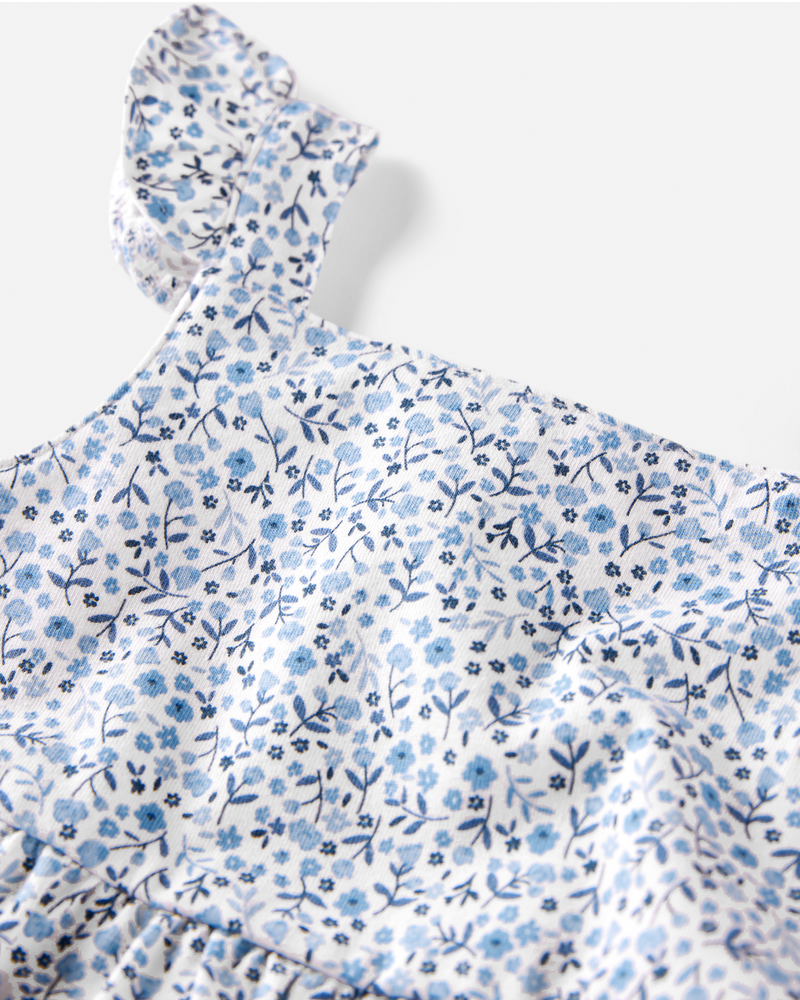 Baby Organic Cotton Floral-Print Dress, image 4 of 5 slides