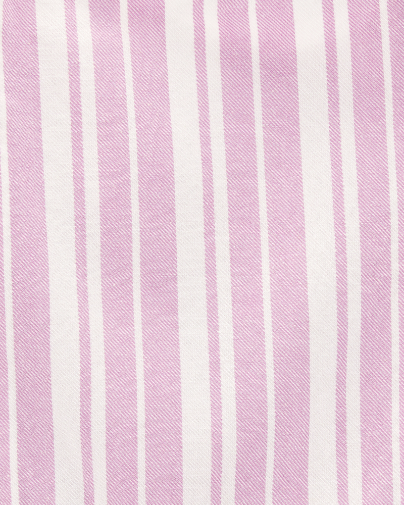 Kid Striped Peplum Top - Pink, image 2 of 3 slides