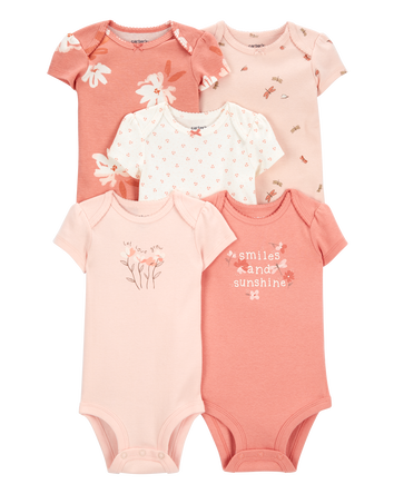Baby 5-Pack Short-Sleeve Original Bodysuits, 