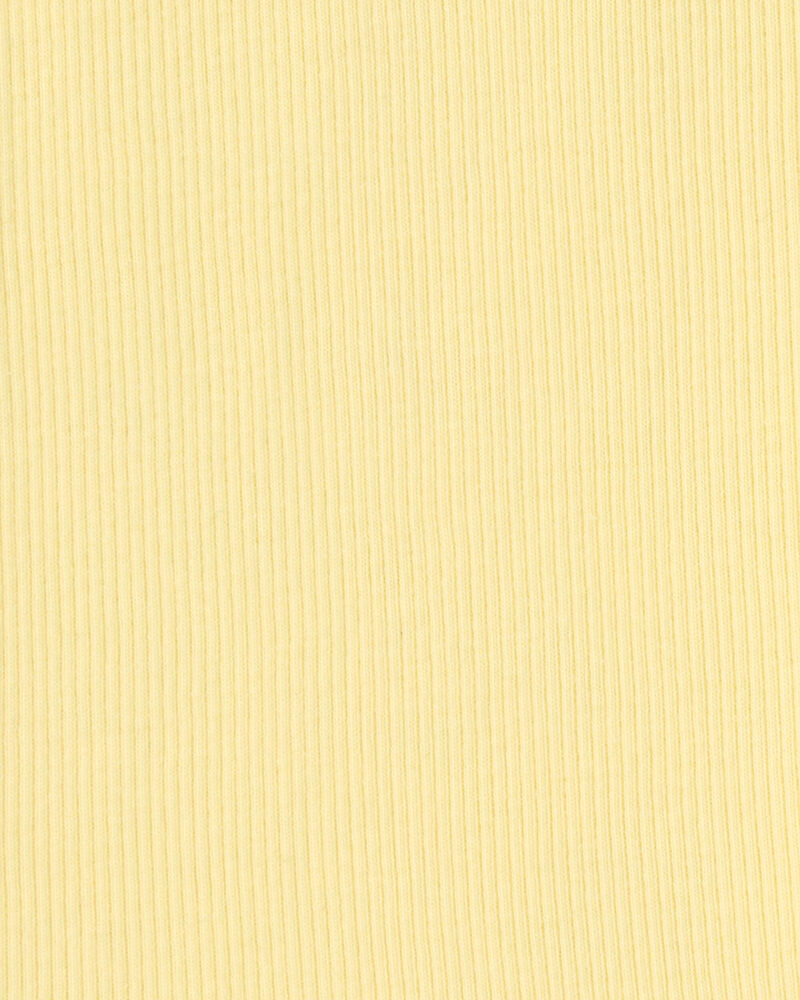 Filles - Short de cycliste, couleur unie - Jaune, image 3 sur 3 diapositives