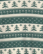 Adultes Pyjama 2 pi&egrave;ces en tricot gaufr&eacute; fait avec du coton biologique &agrave; motif jacquard , image 3 sur 3 diapositives