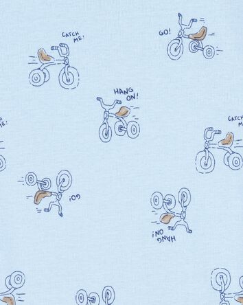Enfant en bas âge Pyjama 4 pièces en coton à motifs de collations, 