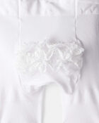 Baby Girl 2-Pack Tights - White, image 2 of 3 slides