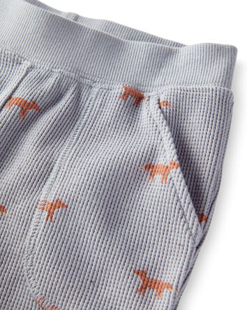 Toddler Organic Cotton Pyjamas in Shadow Fox Print, 