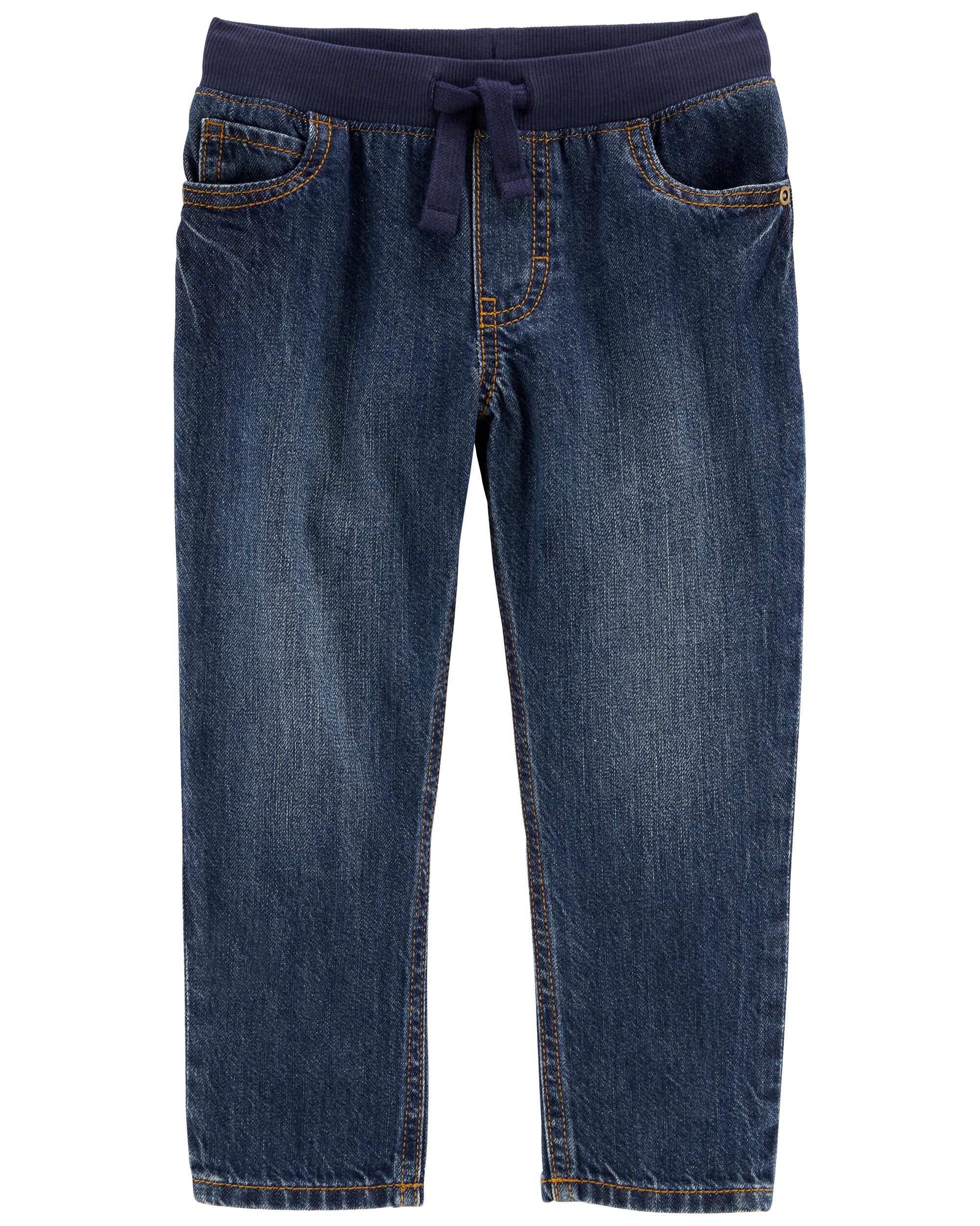 Pull On Denim Pants