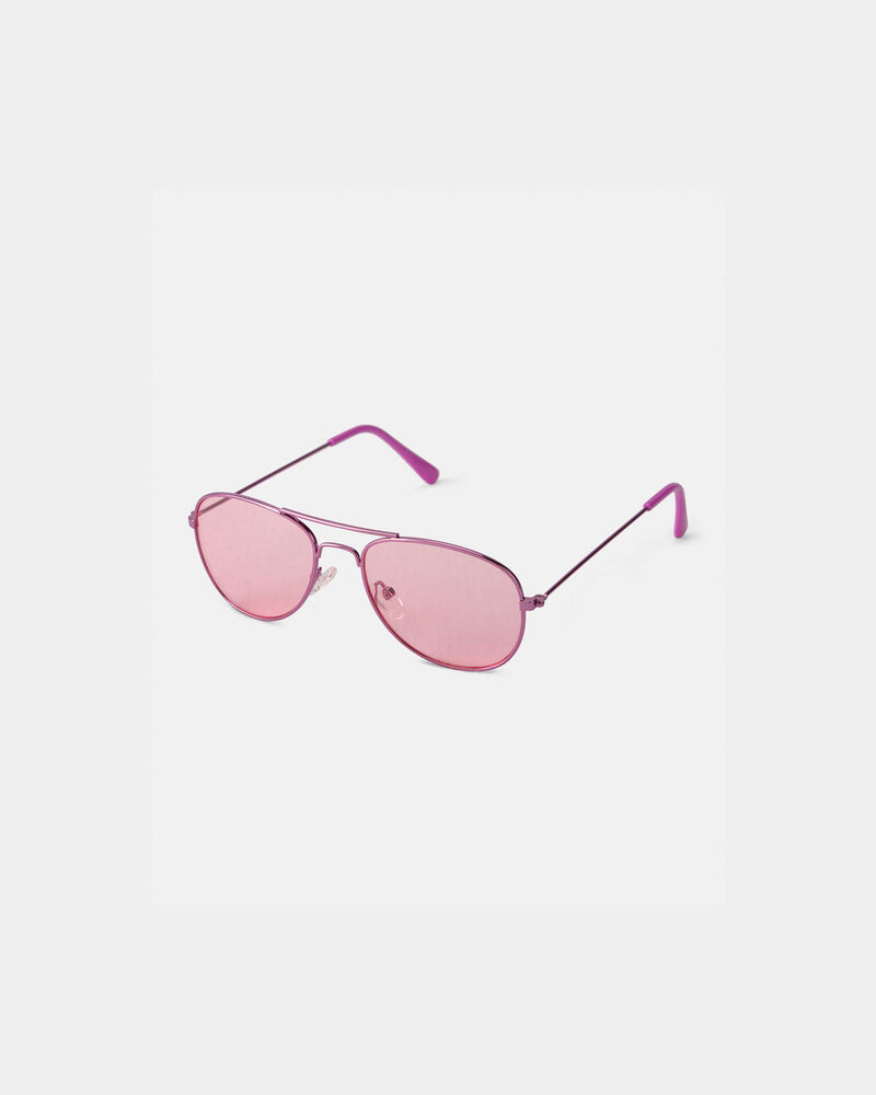 Filles - Lunettes de soleil, fil m&eacute;tallique - Rose, image 1 sur 1 diapositives