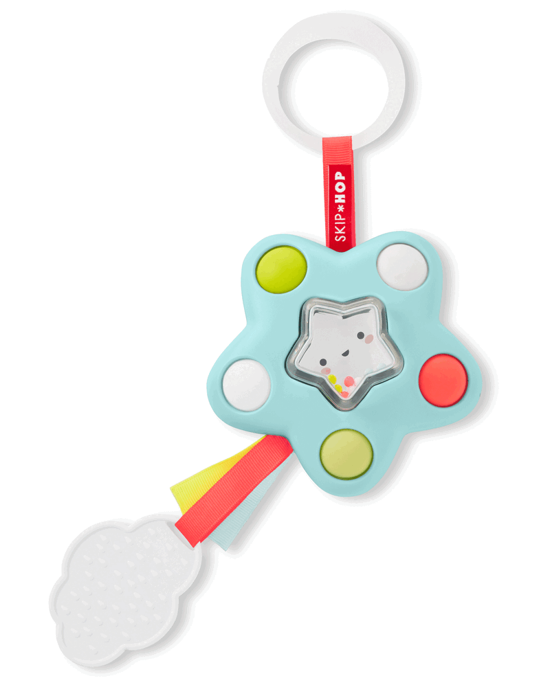 Baby Silver Lining Cloud Pop Star Baby Sensory Toy, image 1 of 5 slides