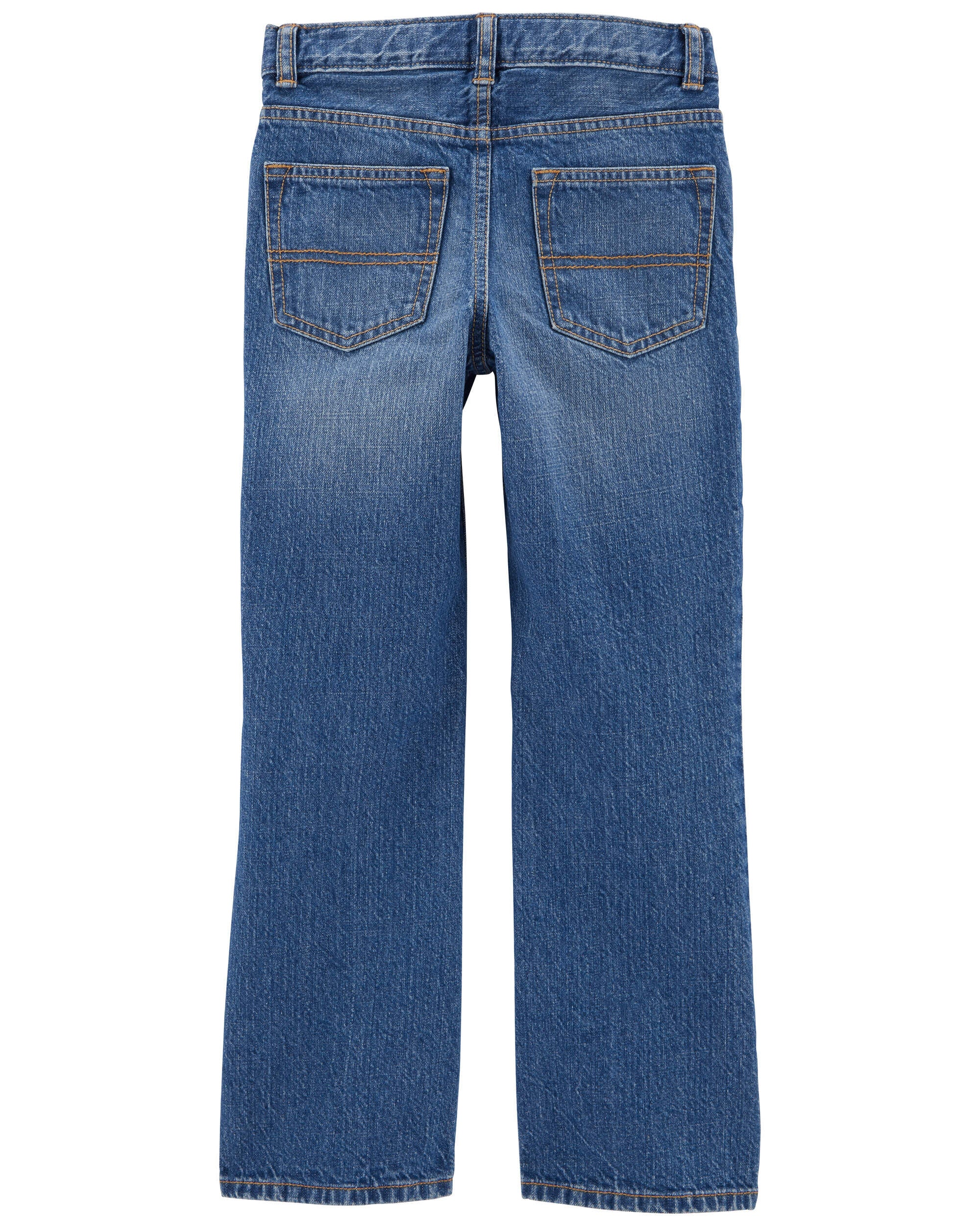Faded bootcut jeans top