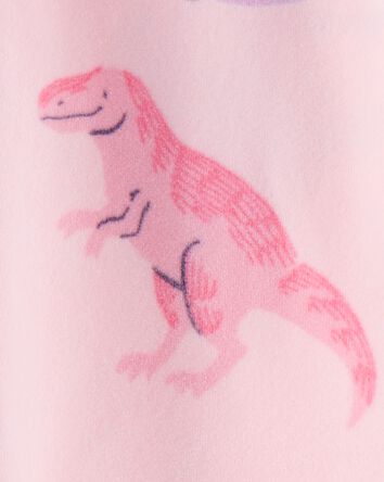 Tout-petit fille - Pyjama une pi&egrave;ce ajust&eacute; &agrave; manches longues et fermeture &agrave; glissi&egrave;re double sens DreamPlush &agrave; motif de dinosaures &ndash; Rose, 