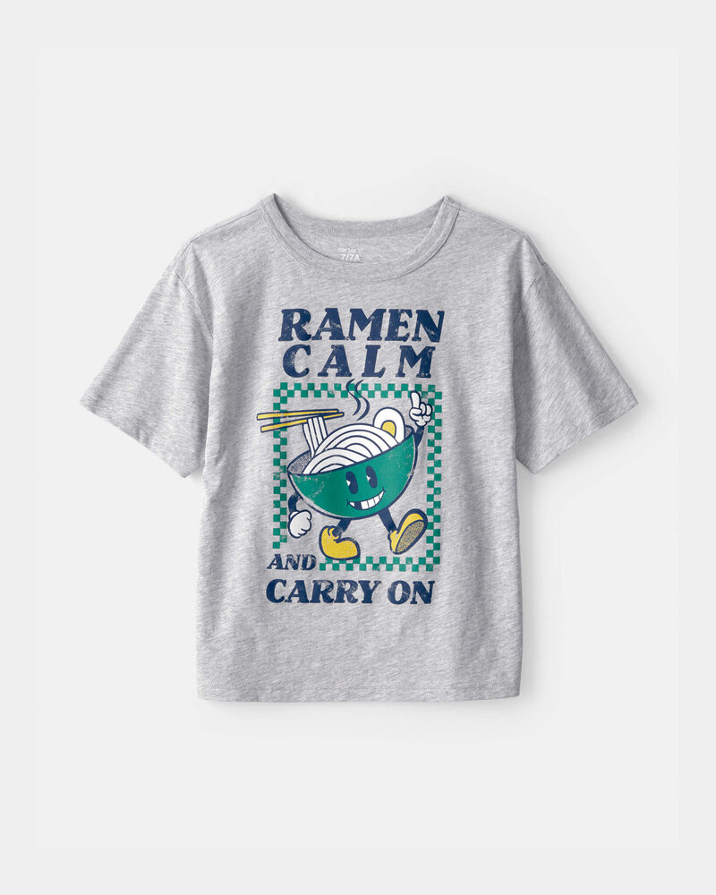Boys Ramen Graphic Tee - Grey, image 1 of 5 slides