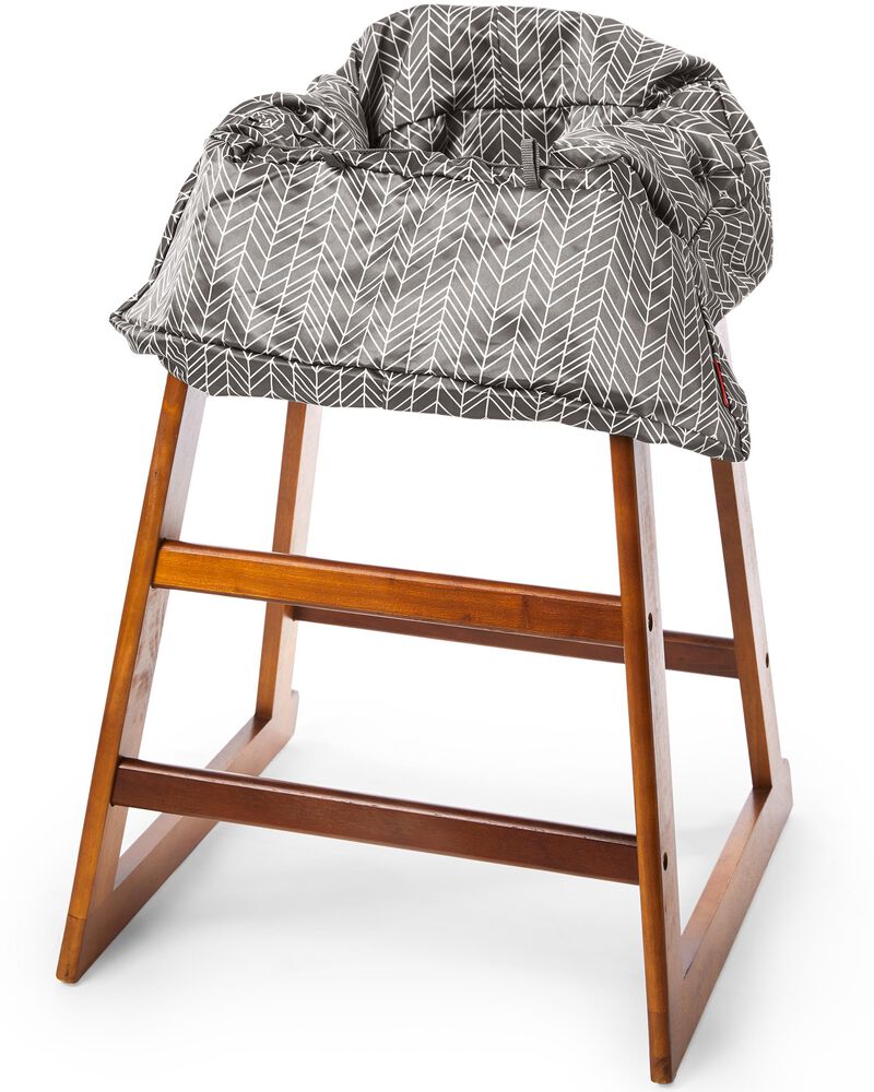 Gray Feather Take Cover Shopping Cart & Baby High Chair Cover