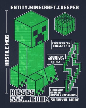 Kid Minecraft Pullover Hoodie, 