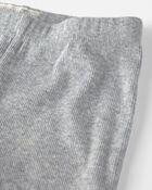 Baby Boy Organic Cotton Rib Footed Pants, image 2 of 4 slides
