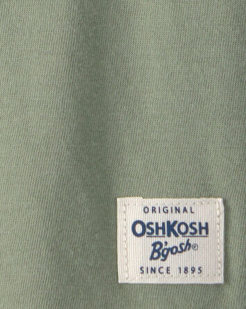 Tout-petit gar&ccedil;on - T-shirt &agrave; col henley &agrave; manches courtes - Vert olive, 