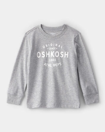 Toddler Boy Oshkosh Logo Long-Sleeve Tee - Grey, 