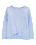 Kid Tie-Front Jersey Tee, image 1 of 3 slides