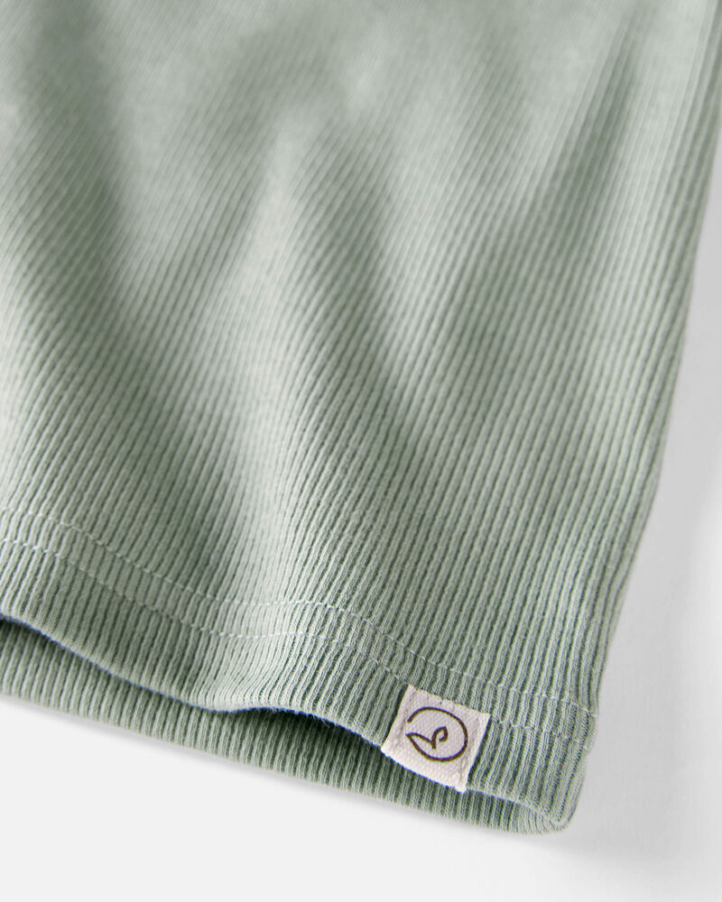 Bébé Ensemble pyjama en coton biologique vert, image 2 sur 4 diapositives