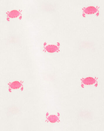 Baby Crab Print Tank Top - Ivory, 