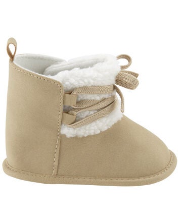 Baby Faux Sherpa Baby Shoes, 