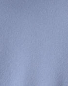 Girls Floral Fleece Zip-Up Hoodie - Blue, image 3 of 4 slides