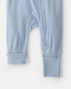 Baby Boy 2-Way Zip PurelySoft Sleeper - Blue, image 6 of 8 slides