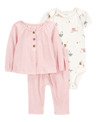 Bébé Ensemble 3 pièces cardigan Little à étable, image 1 sur 4 diapositives