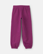 Filles - Pantalon de jogging en jersey bouclette - Mauve, image 2 sur 4 diapositives