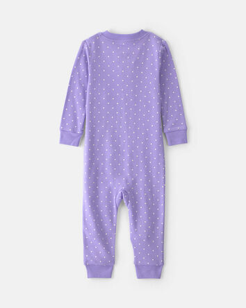 Toddler Girl 1-Piece Pets 100% Cotton Snug Fit Pyjama - Purple, 