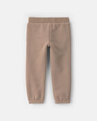 Toddler Girl Fleece Joggers &ndash; Brown, image 2 of 4 slides