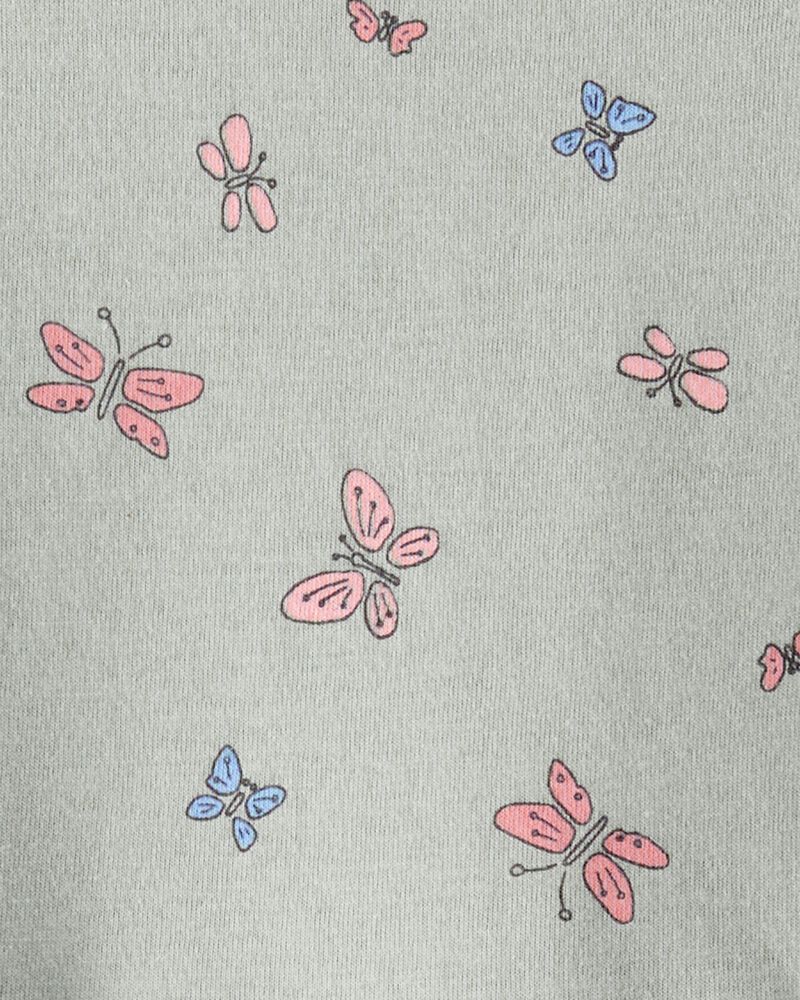 Toddler Girl Butterfly Long-Sleeve Knit Dress - Green, image 3 of 4 slides