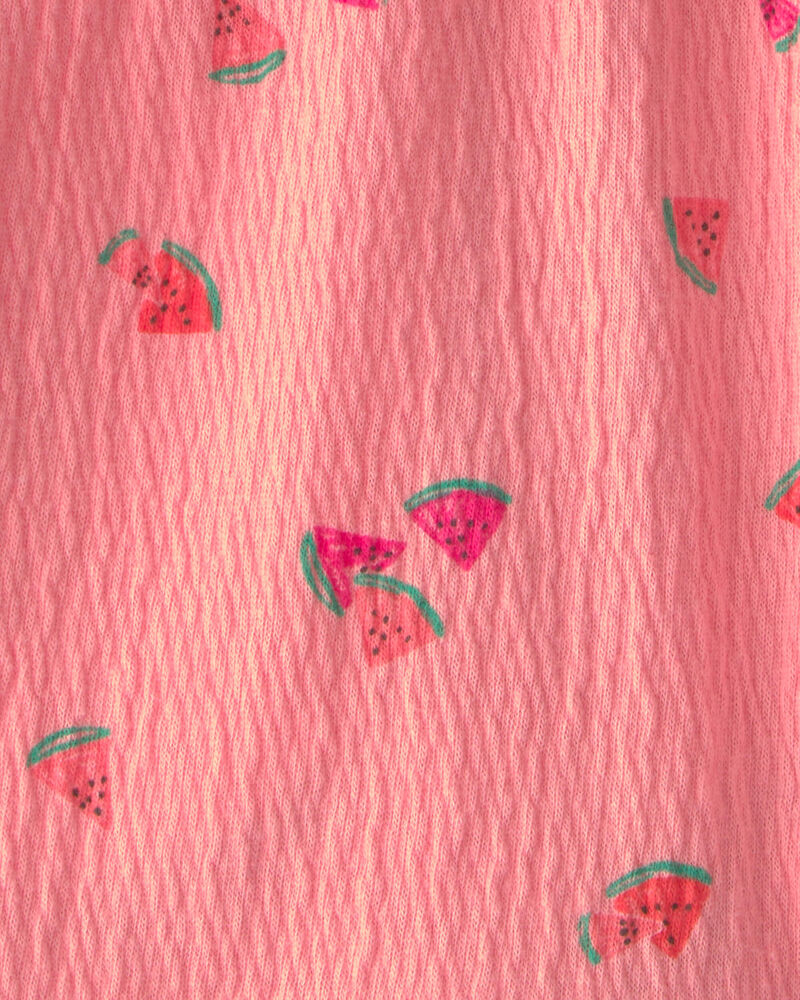 Tout-petit fille - Short &agrave; ourlet festonn&eacute; &agrave; motif de melon d&rsquo;eau - Rose, image 3 sur 3 diapositives