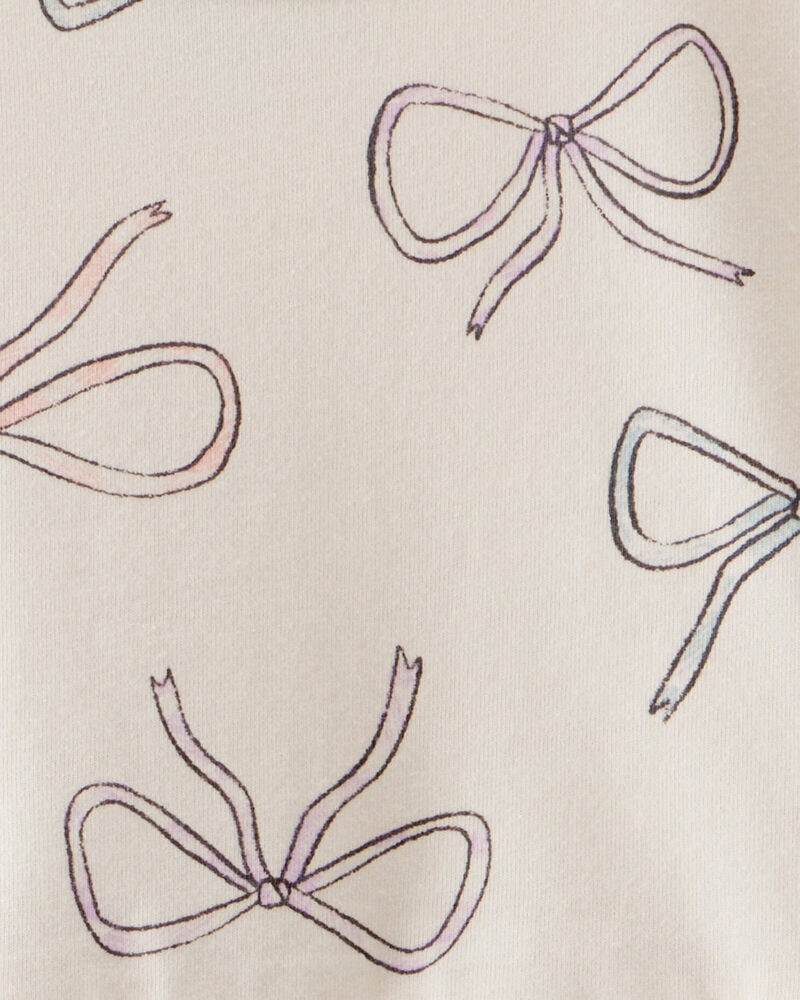 Toddler Girl Bow Print Dress, image 3 of 4 slides