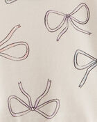 Toddler Girl Bow Print Dress, image 3 of 4 slides