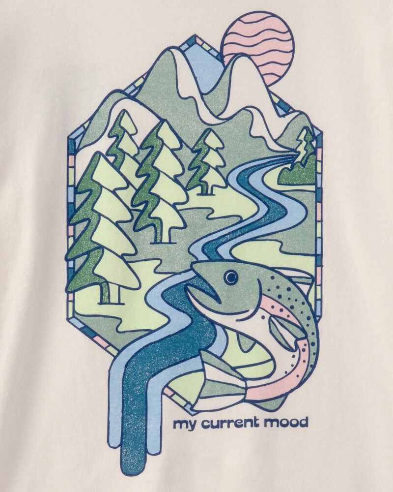 Boys Landscape Long-Sleeve Graphic Tee - Ivory, image 4 of 5 slides