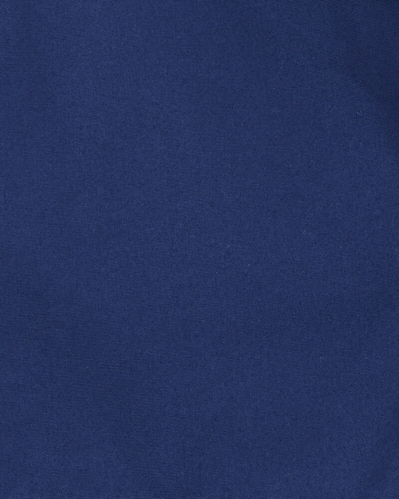 Toddler Pull-On Poplin Shorts - Navy, image 5 of 6 slides