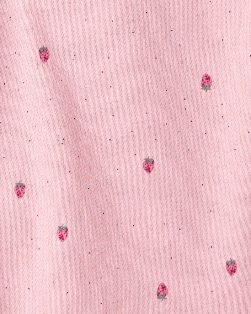 Baby Girl 5-Pack Fruit Print Cotton Multipack Bodysuits - Brown/Green/Pink/Red/White, image 3 of 8 slides