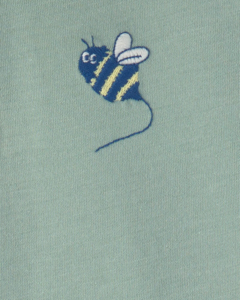 Toddler Boy Bumble Bee Short-Sleeve Polo Shirt - Green, image 2 of 3 slides