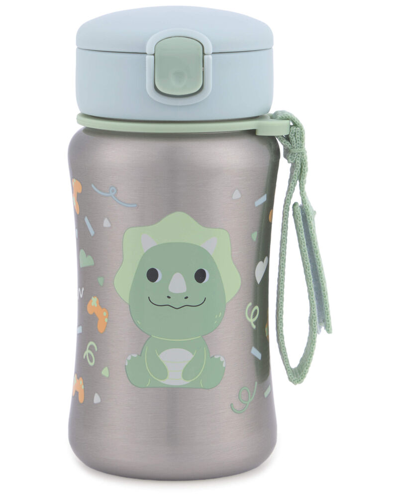 Besties Squad Stainless Steel Straw Bottle - Dino, image 1 of 3 slides