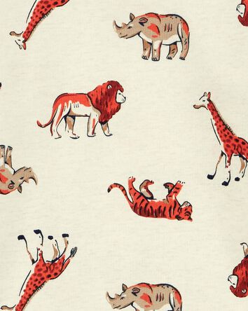 2-Piece Safari Animal Print Pullover & Pant Set, 