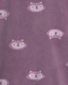 Baby Girl 3-Piece Fox Long-Sleeve Top & Pant Set - Purple, image 3 of 4 slides
