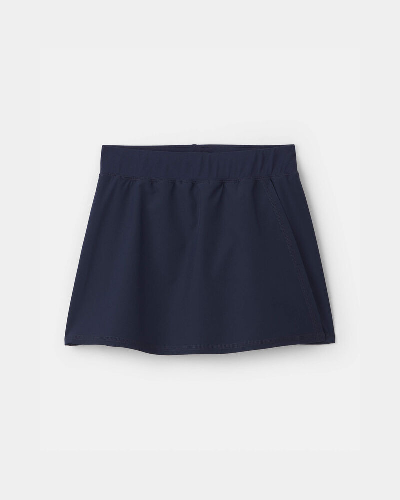 Filles - Jupe-short sportive d&rsquo;uniforme - Bleu marine, image 1 sur 3 diapositives