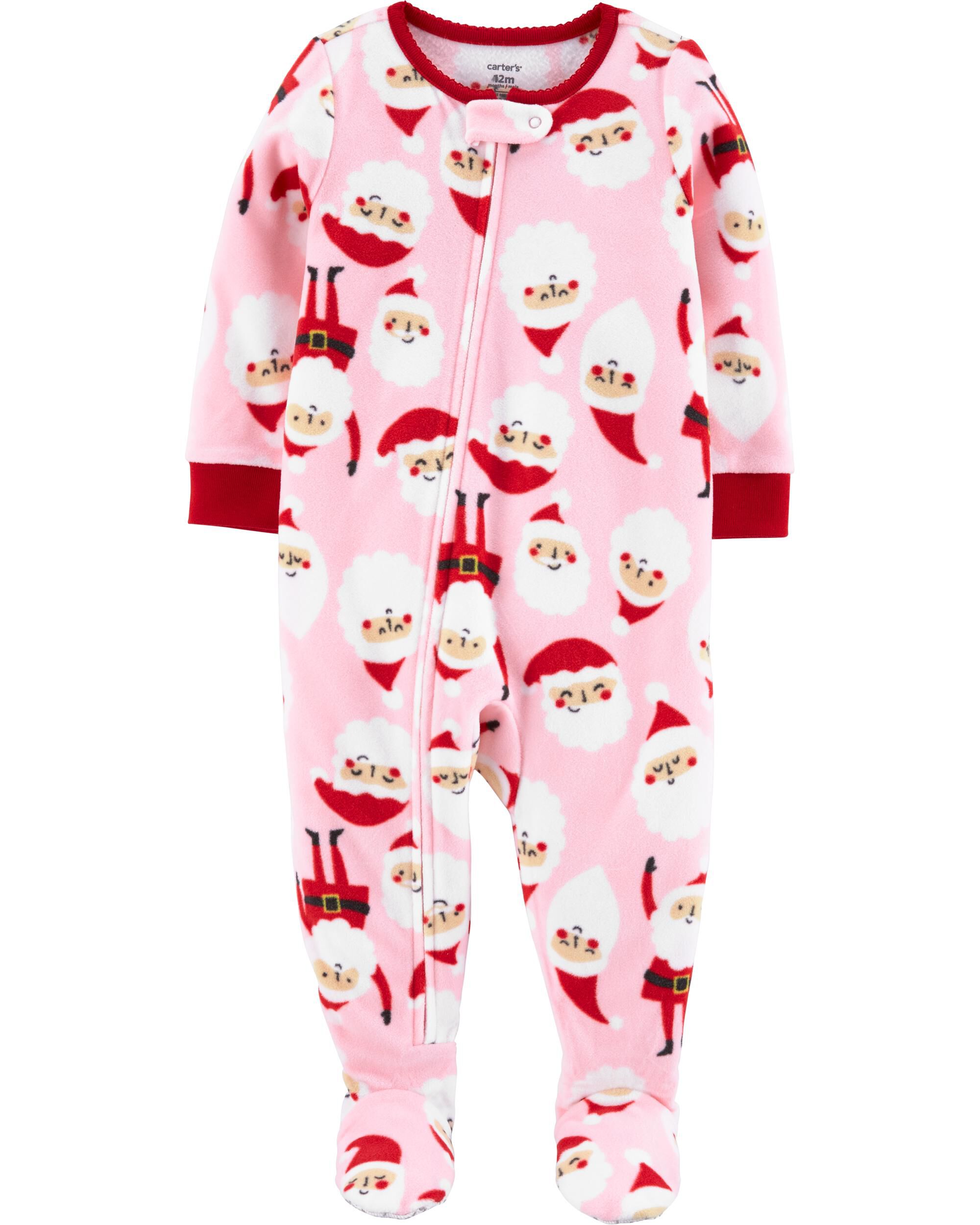 carters one piece fleece pajamas