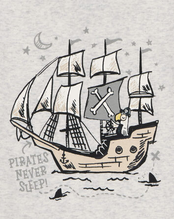 Bébé Pyjama 4 pièces en coton ajusté à pirate, 