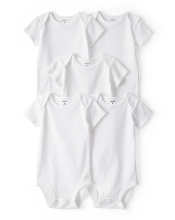 Baby 5-Pack Short-Sleeve Bodysuits, 