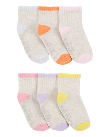 Toddler 6-Pack Ankle Socks, 