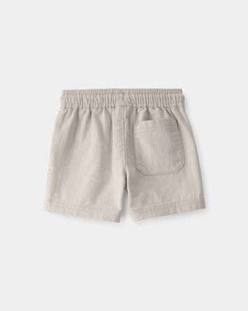 Baby Boy Twill Shorts - Light Khaki, 