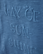 Tout-petit T-shirt à manches courtes imprimé de soleil - Bleu, image 2 sur 4 diapositives